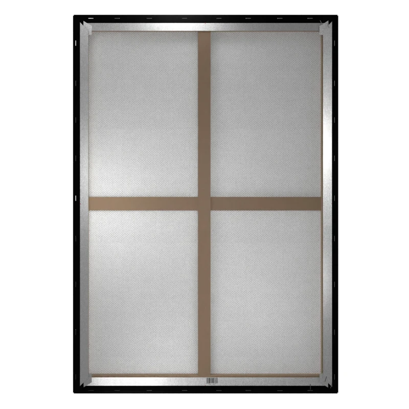 Large black canvas wall art for a contemporary living room