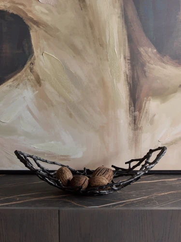 Sloane Black Decorative Bowl 50 cm in Aluminium