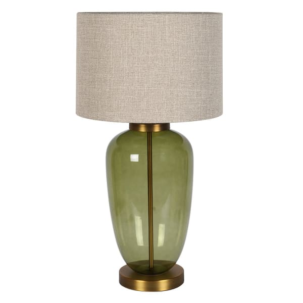 Glass Basil green glass table lamp 75 cm