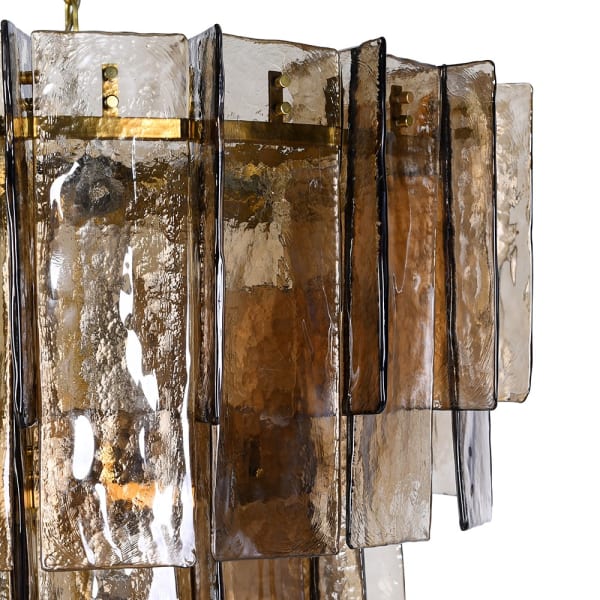 Large Portobello Gold chandelier for living room