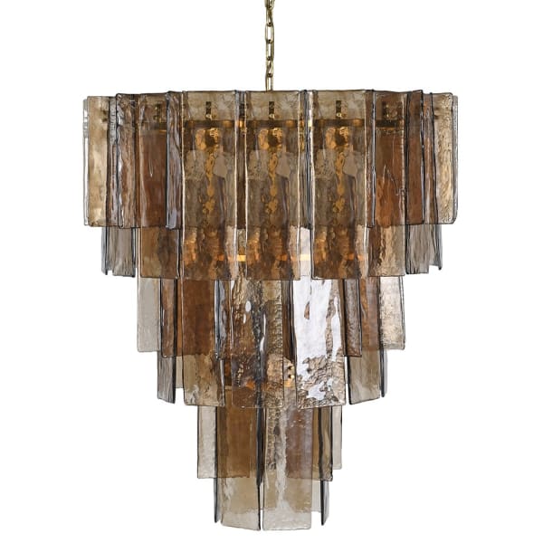 Portobello Gold glass chandelier 88 cm