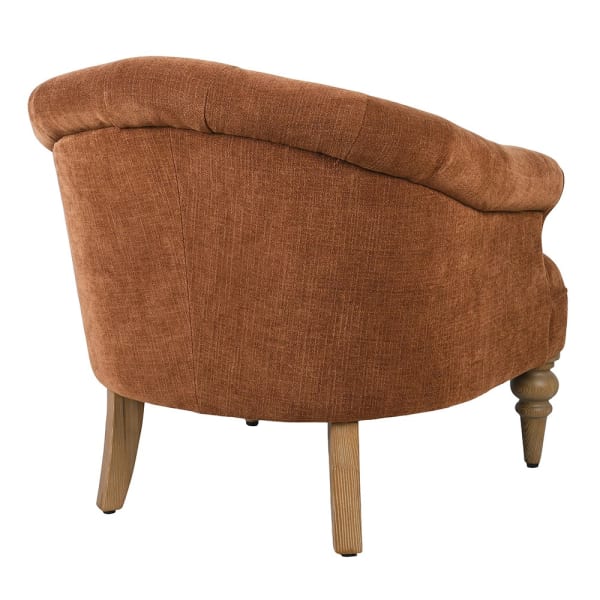 Brompton Rust Buttoned Armchair