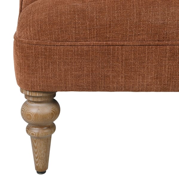 Brompton Rust Buttoned Armchair