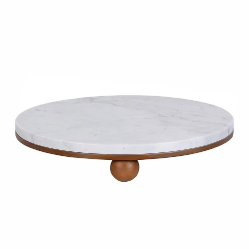 White Marble Decorative Tray 40cm