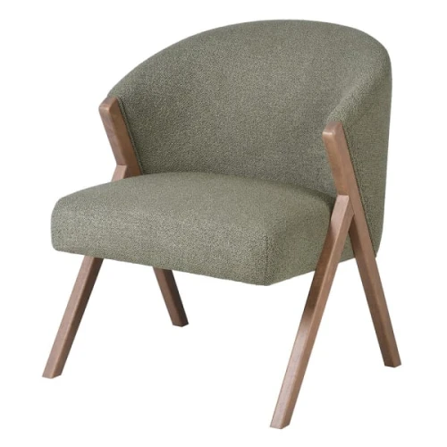 Belgrave Pistachio Green Upholstered Dining Chair with Wooden Frame