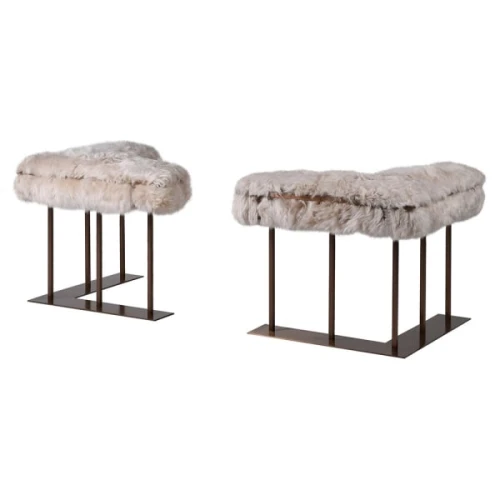 New Zealand Almond Sheepskin Fire Fenders – Pair