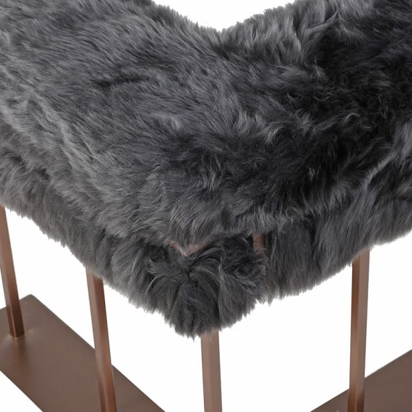 Raven upholstered fire fenders with stainless-steel floor plates