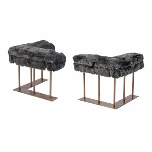 New Zealand Raven Sheepskin Fire Fenders – Pair