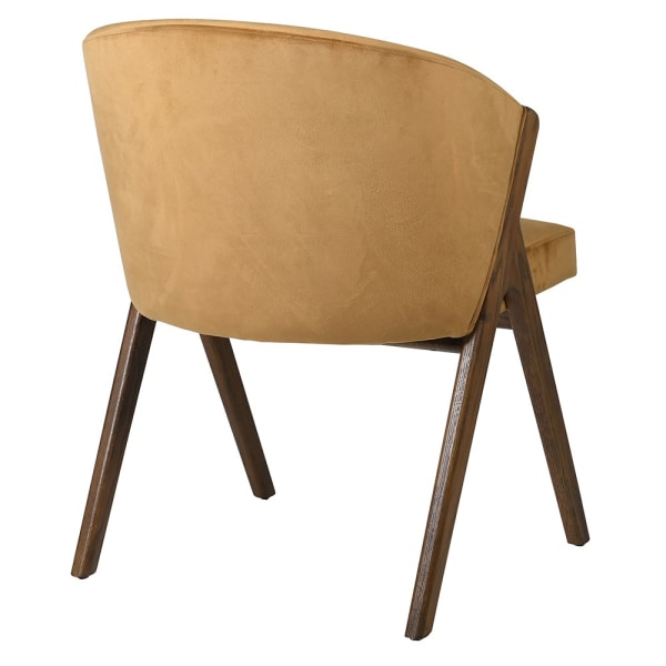 Belgrave Gold upholstered dining chair rear view
