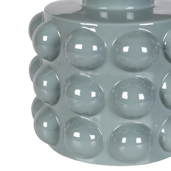 Detail of raised rounded texture on Kew ceramic table lamp