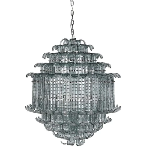 Savoy Anthracite Smoked Glass Chandelier 90 × 75 cm