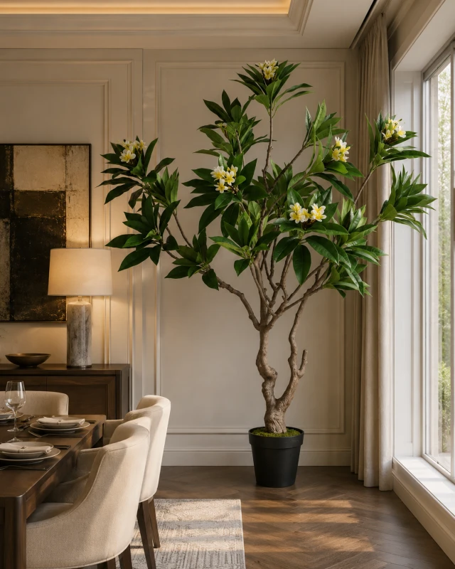 Artificial Frangipani Tree 213 cm – Outdoor Plant for Patio and Garden