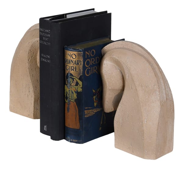 Chelsea Horse Bookends displayed with books
