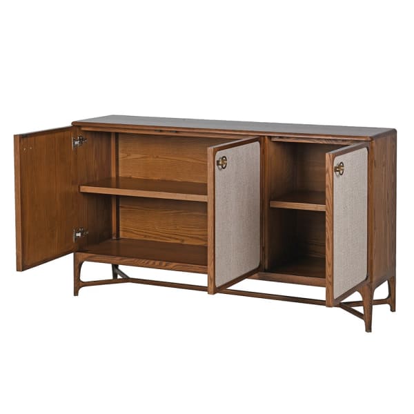 Enford three door sideboard with internal storage shelves