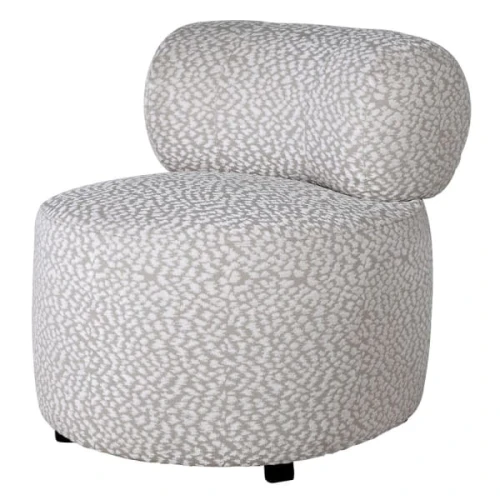 Belgravia Sculptural Grey & Cream Accent Chair