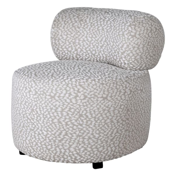 Belgravia grey and cream patterned accent chair