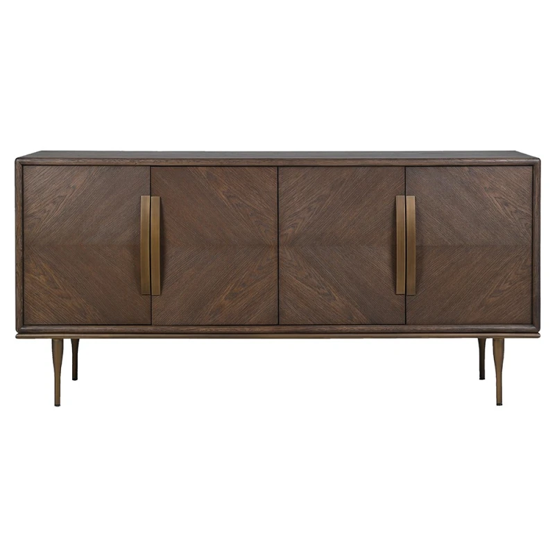 Ashbourne dark oak 4 door sideboard 180cm front view