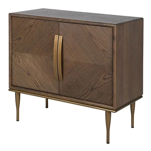 Ashbourne Small Dark Oak 2 Door Sideboard 93cm