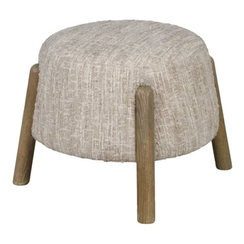 Belsize Cream Bouclé Footstool 65cm