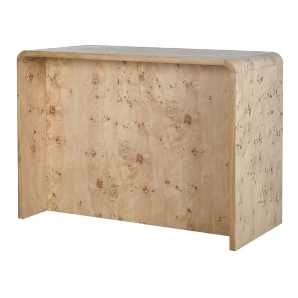 Burl wooden home bar cabinet 147cm