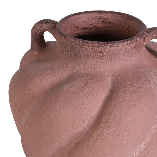 Brown Belgravia vase with decorative twin handles