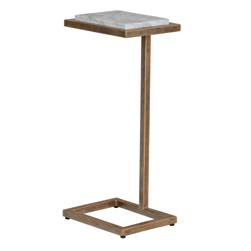 Alice Mini marble side table 58.5cm with Champagne Gold frame