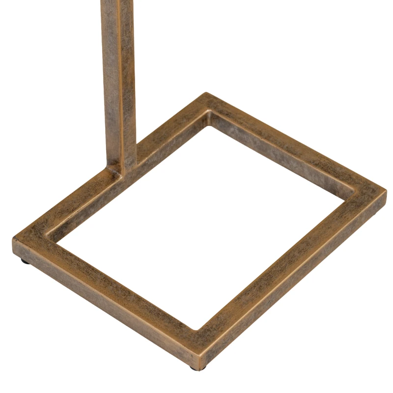 Champagne Gold iron frame on Alice Mini marble side table