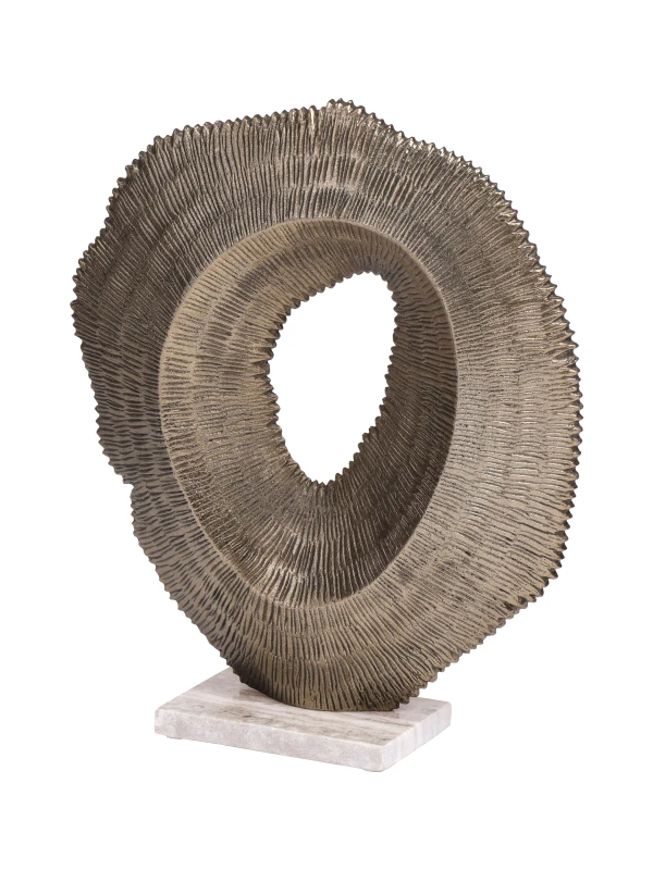 Modern gold aluminium sculpture Golden for living room decor