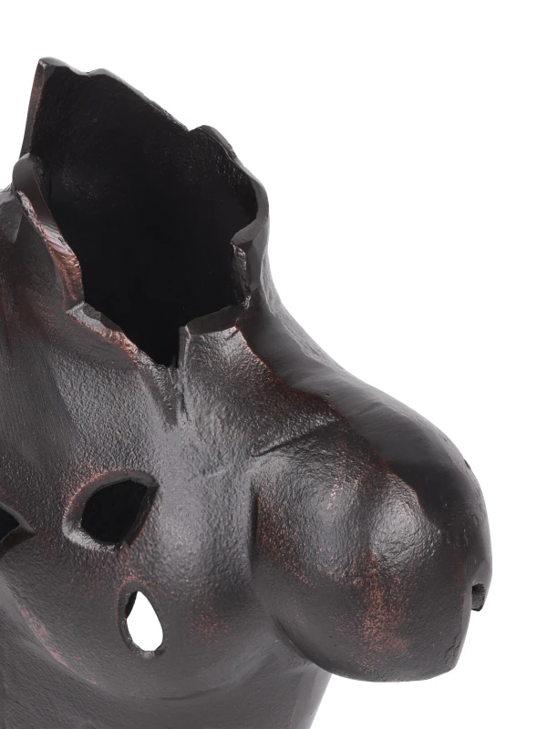 Antique Black textured finish detail on Chelsea Torso sculpture