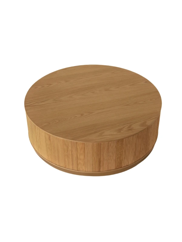 Natural oak tabletop detail on Chiswick coffee table
