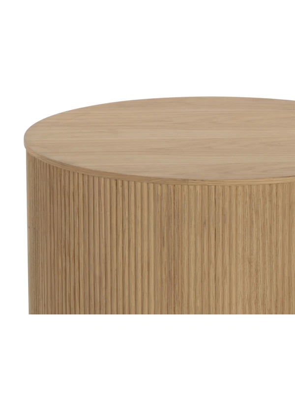 Natural oak tabletop detail on Chiswick side table