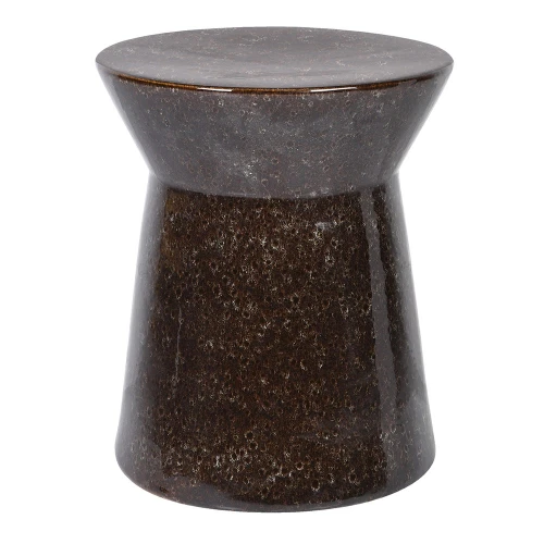 Kew Espresso Curved Ceramic Stool 44cm