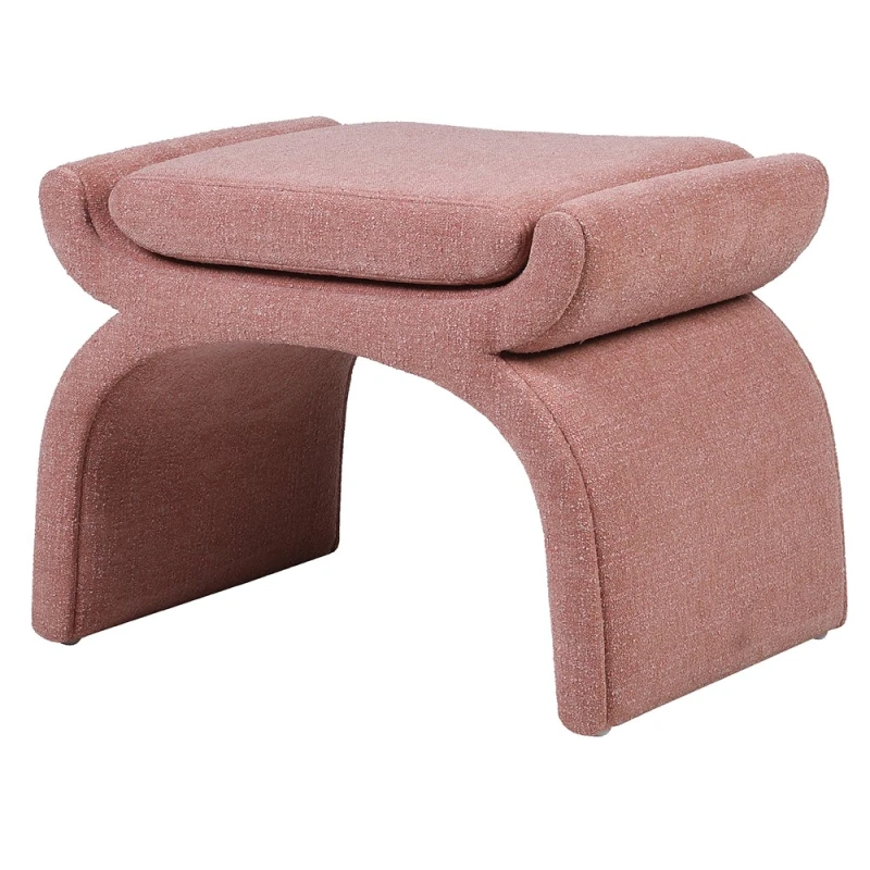 Luxury Pink upholstered dressing table stool 65cm