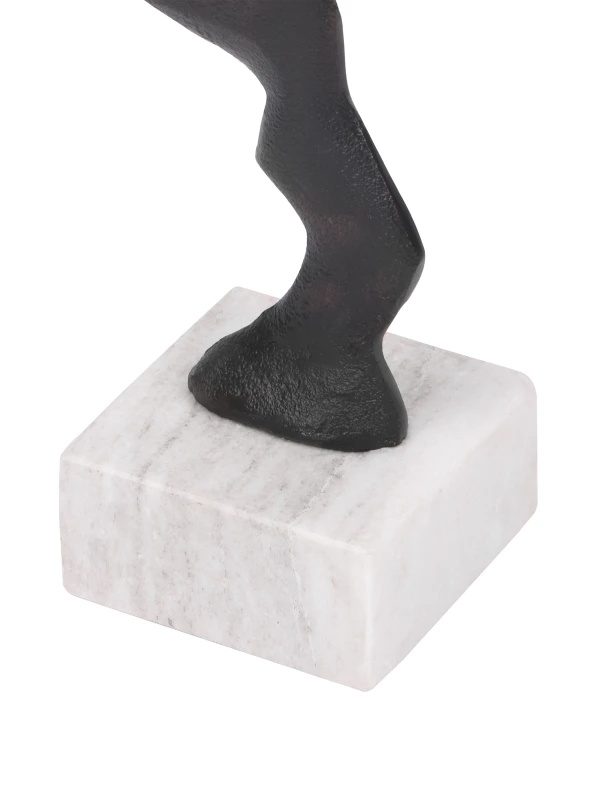 Pale marble base of Pulse abstract decorative sculpture