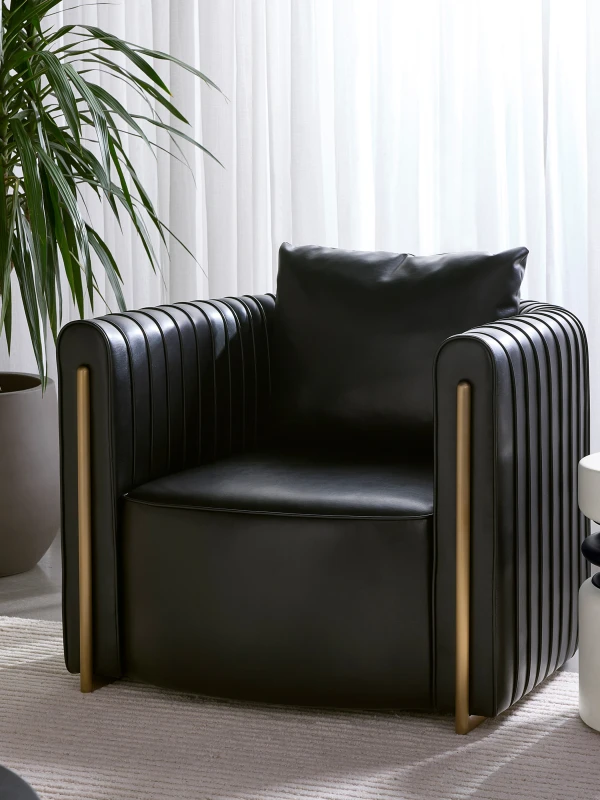 Dorchester Black lounge chair in a luxury interior