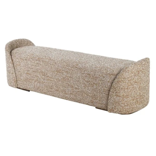 Luna Beige Upholstered Bench 165cm
