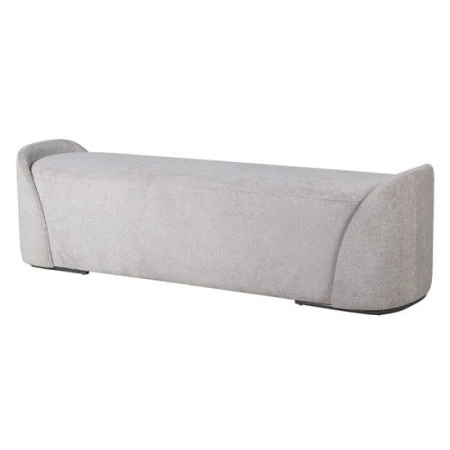 Luba Grey Upholstered Bench 163 cm