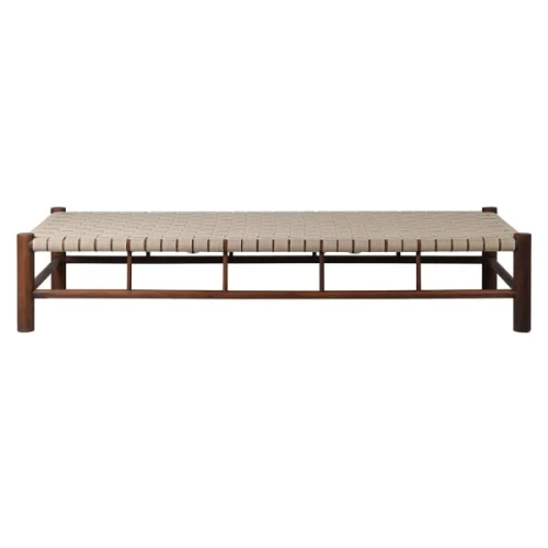 Amalfi Linen Daybed Bench 200cm with Sal Wood Frame