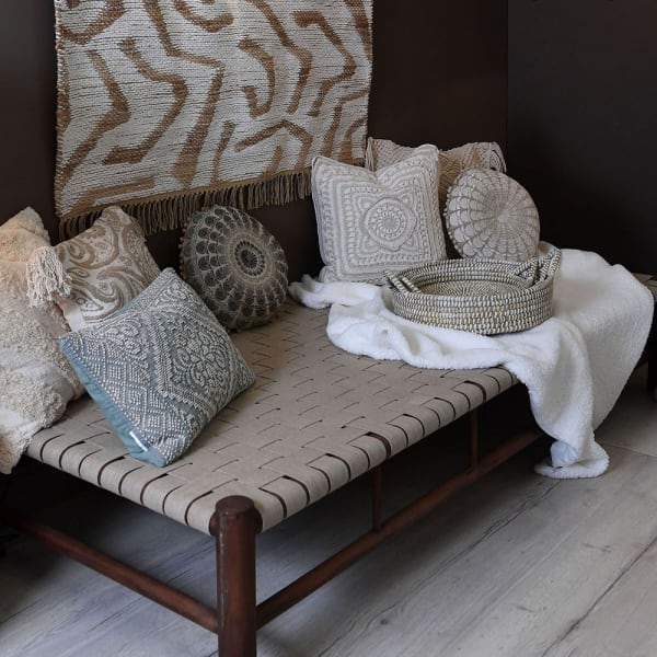 Amalfi 200cm daybed bench in a natural interior