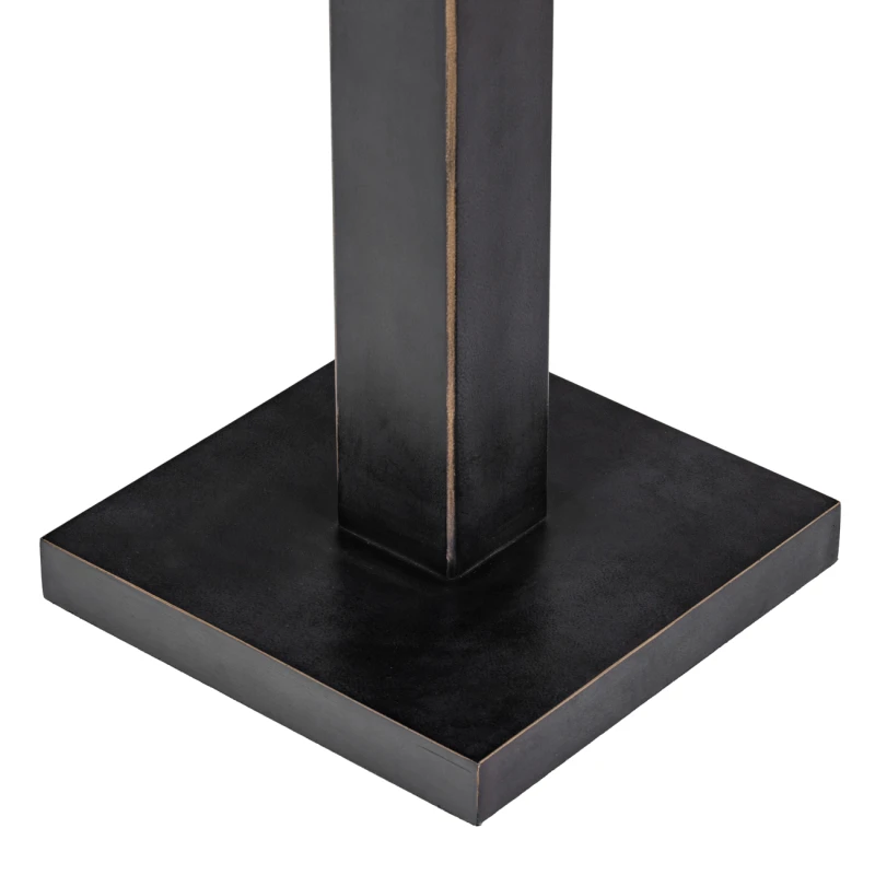 Square base detail on Linton Simple black floor lamp