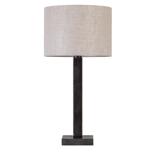Linton Simple Black Table Lamp 70cm with Fabric Shade