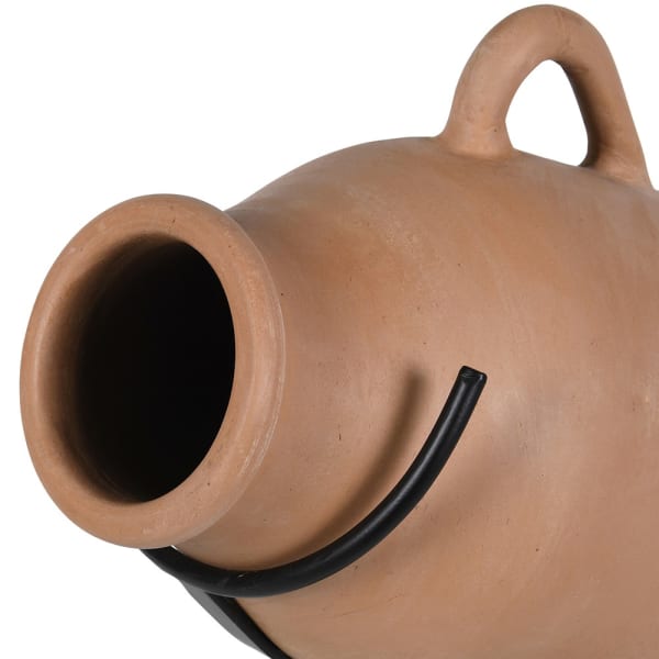Large terracotta amphora for living room
