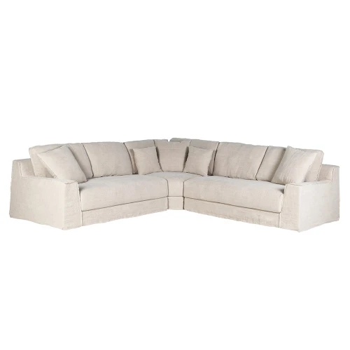 Boscobel Linen Modular Corner Sofa – Natural Linen
