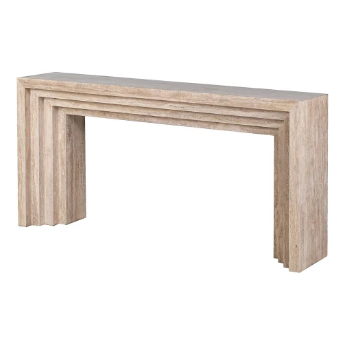 Knightsbridge Beige Marble Console Table 160cm