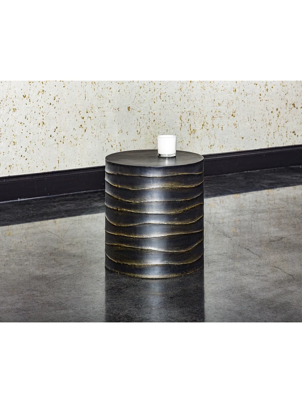 Aldwych Black round side table 42cm