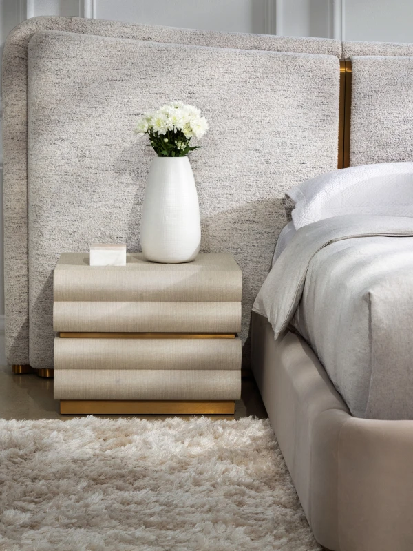 Kensington Cream bedside table in elegant bedroom