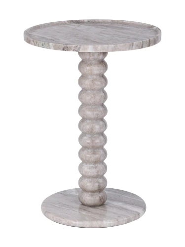 Venice Beige Marble Side Table 40cm