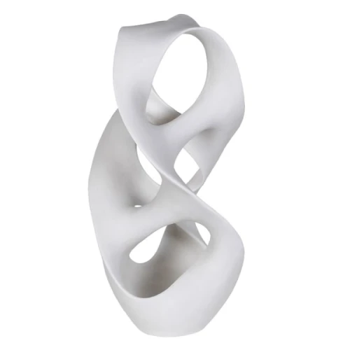 Organic White Abstract Sculpture 60cm