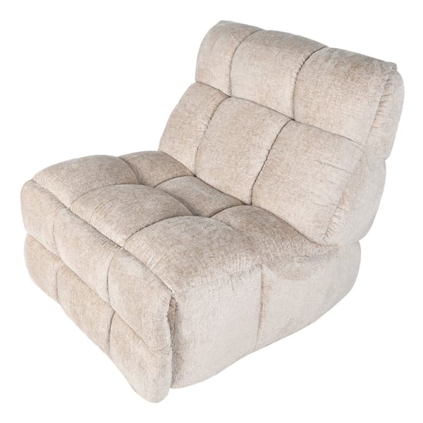 Reclining lounge chair with integrated footrest