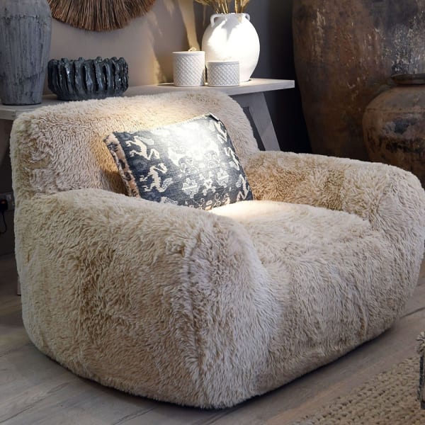 Richmond oversized cream armchair